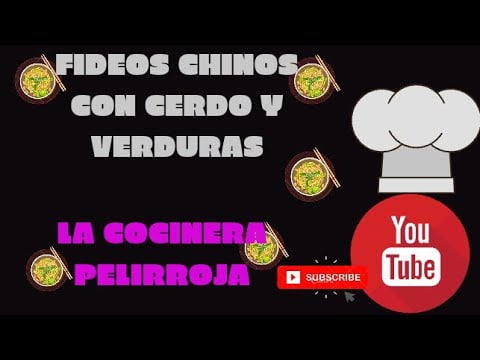 FIDEOS CHINOS CON CERDO Y VERDURAS// RECETA FÃ�CIL!!// ECONÃ“MICA!!! // MUY TRADICIONAL
 Mi receta de cocina