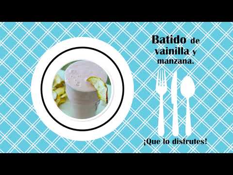 RECETA DE BATIDO DE VAINILLA Y MANZANA (Recetas de Cocina)