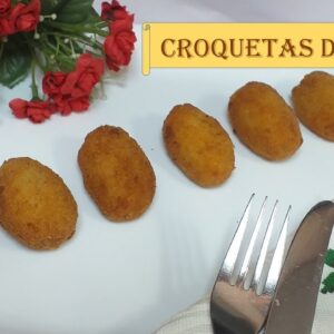 Recetas Monsieur Cuisine - CROQUETAS de POLLO en Monsieur Cuisine Connect/Plus/Thermomix- Croquetas CASERAS/Croquette