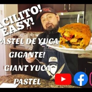 Recetas Boricuas 🇵🇷 - Pastel De Yuca Gigante En Bandeja! Big Yuca Pastel In A Tray